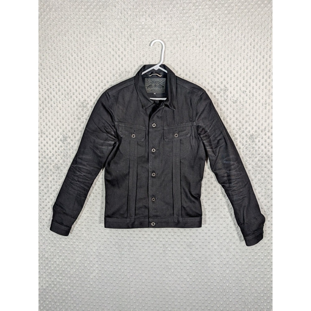 Brave Star Denim Trucker Jacket Men's XS Selvedge Raw Rigid Stiff USA Made